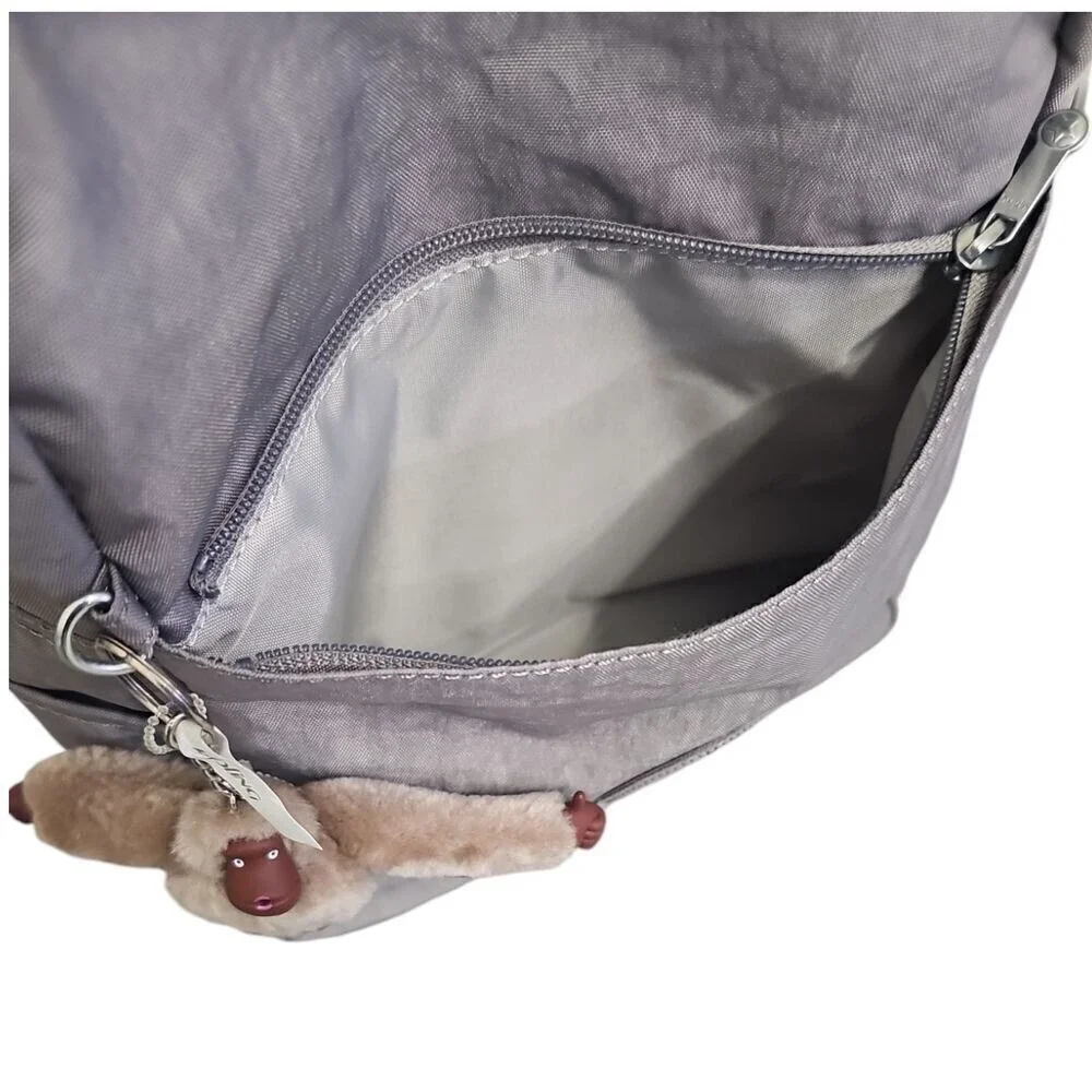 Kipling Gray Backpack Lightweight Compact Daypack Travel School Bag‎